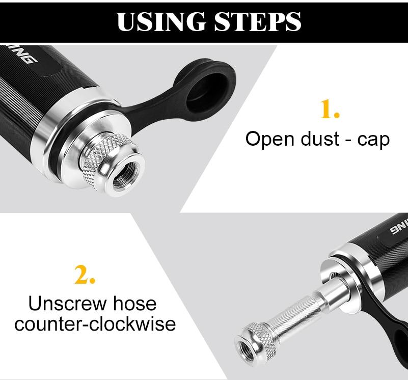 Lisslune | Bike Pump - Mini Bike Pump - Hand Bike Pump