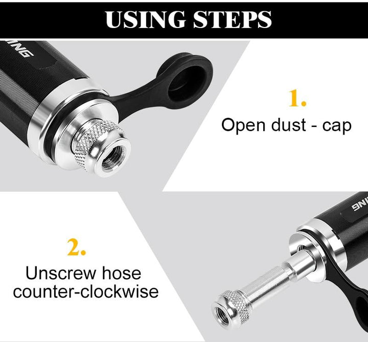 Lisslune | Bike Pump - Mini Bike Pump - Hand Bike Pump