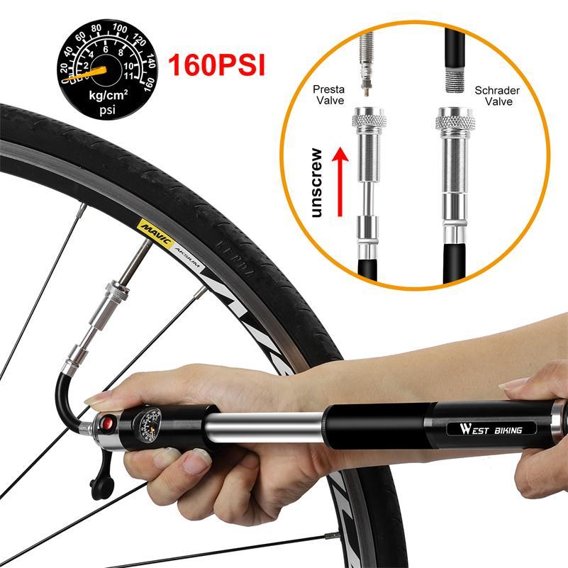 Lisslune | Bike Pump - Mini Bike Pump - Hand Bike Pump