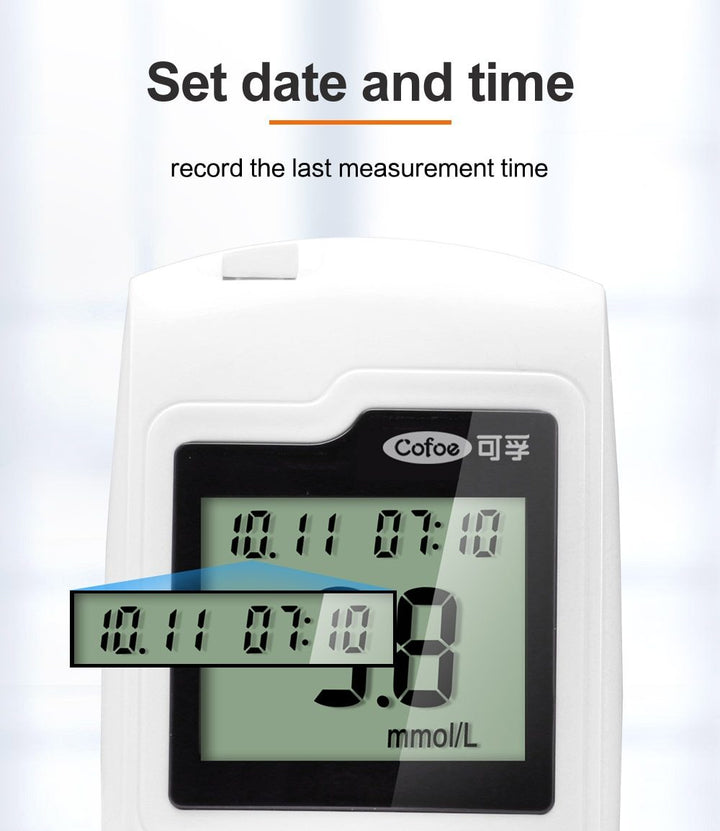 Lisslune | Glucometer - Blood Glucose Meter 100 Stips