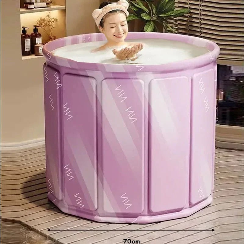 Lisslune | FlexiBath Deluxe – Foldable Bath for Adults and Children with Heat Insulation