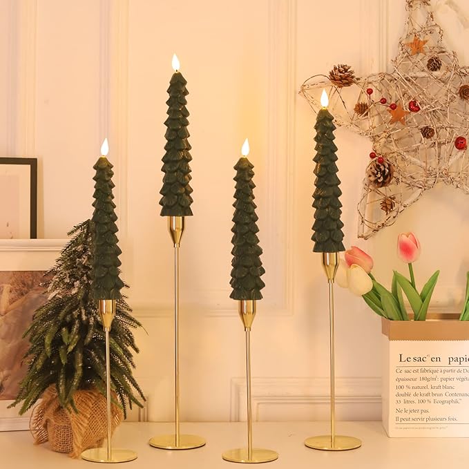 Lisslune | Flameless LED Candles with Remote Control – Realistic 3D Flickering Model LumaGlow