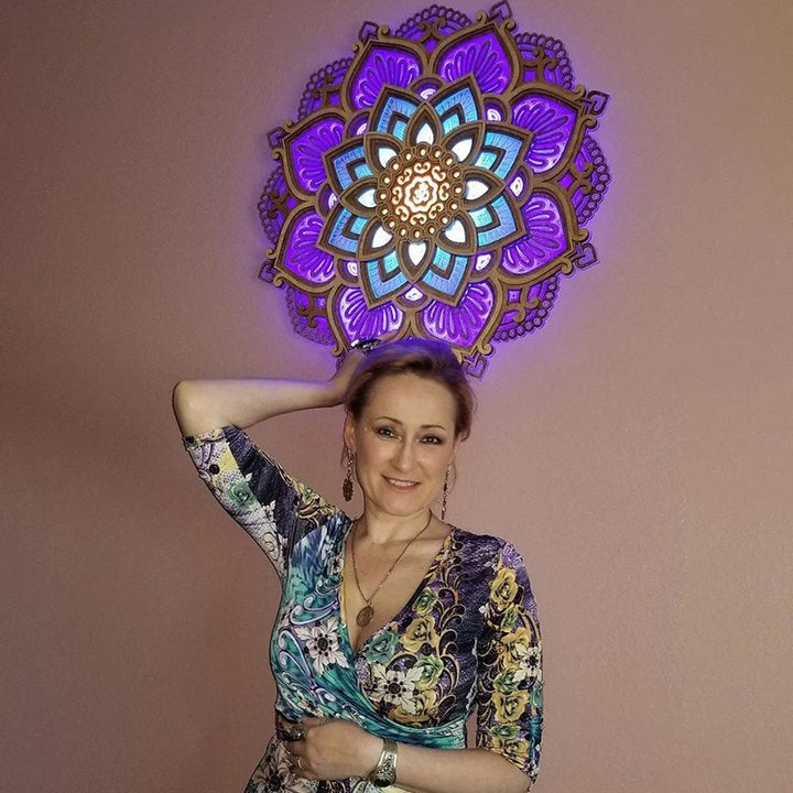 Lisslune | Mandala Yoga Room Night Light LED