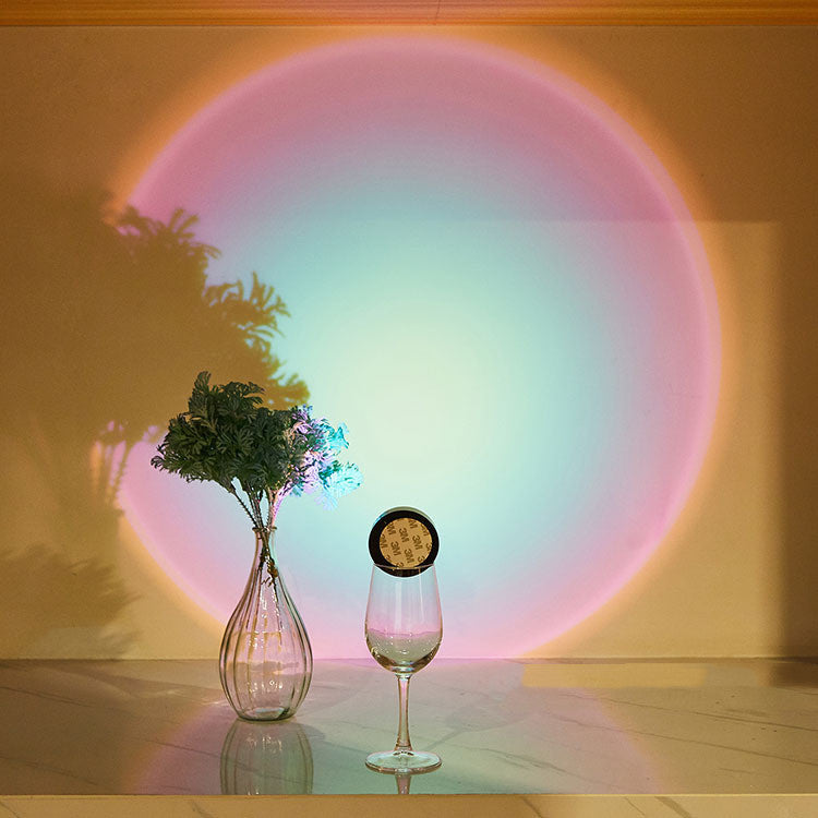Lisslune | LED Lamps Wireless Wardrobe Kitchen Lights Under Furniture Battery Powered Sunset Night Light Wall Lamp Bedroom Decoration Closet