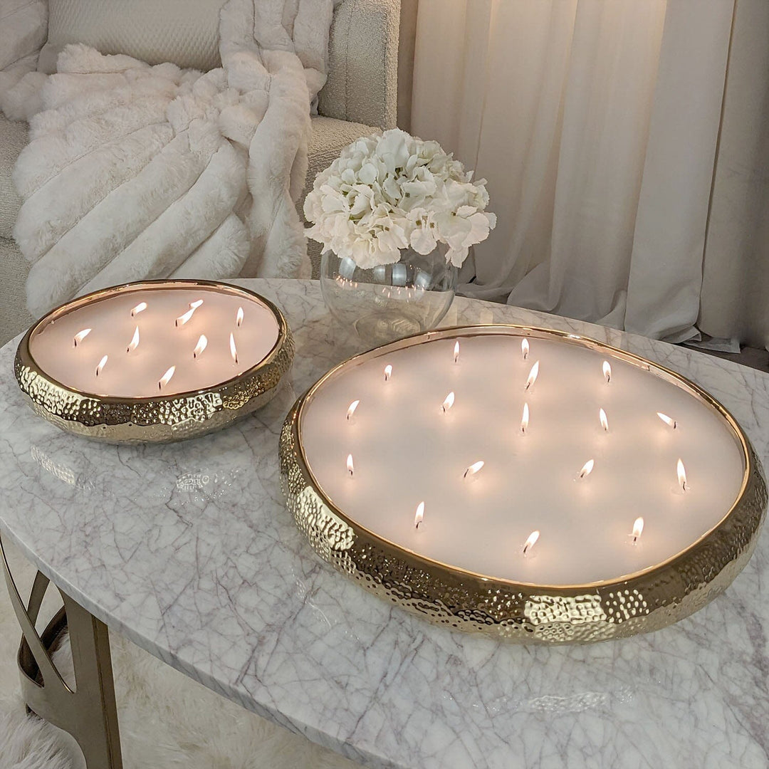 Lisslune | LuxeLight XL Scented Candle – 17 Wicks of Enchanting Fragrance & Golden Elegance