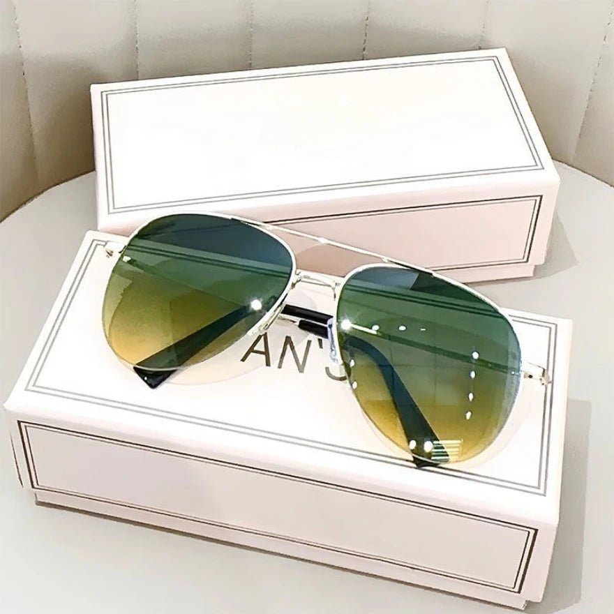 Lisslune | AEROVIEW SHADES – Gradient Pilot Sunglasses with UV400 Protection for Men