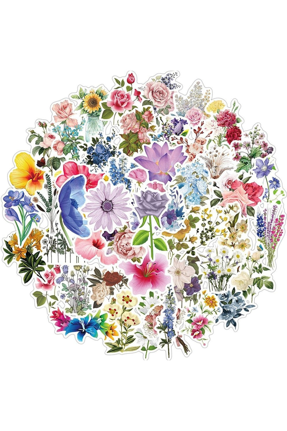 Lisslune | Floral Wall Sticker Set