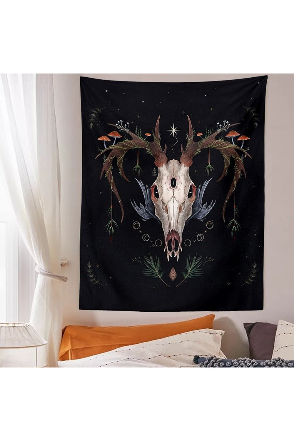 Lisslune | Girl Art Tapestry