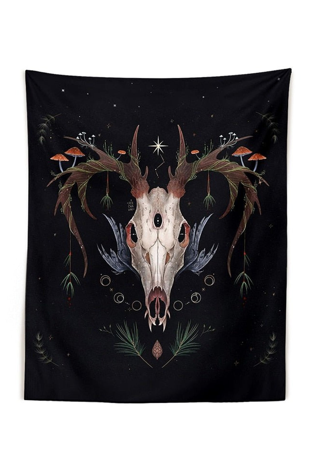 Lisslune | Girl Art Tapestry