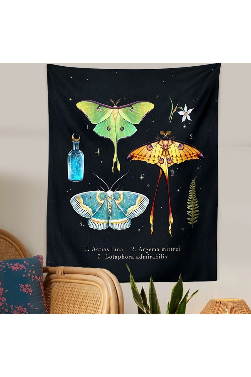 Lisslune | Girl Art Tapestry