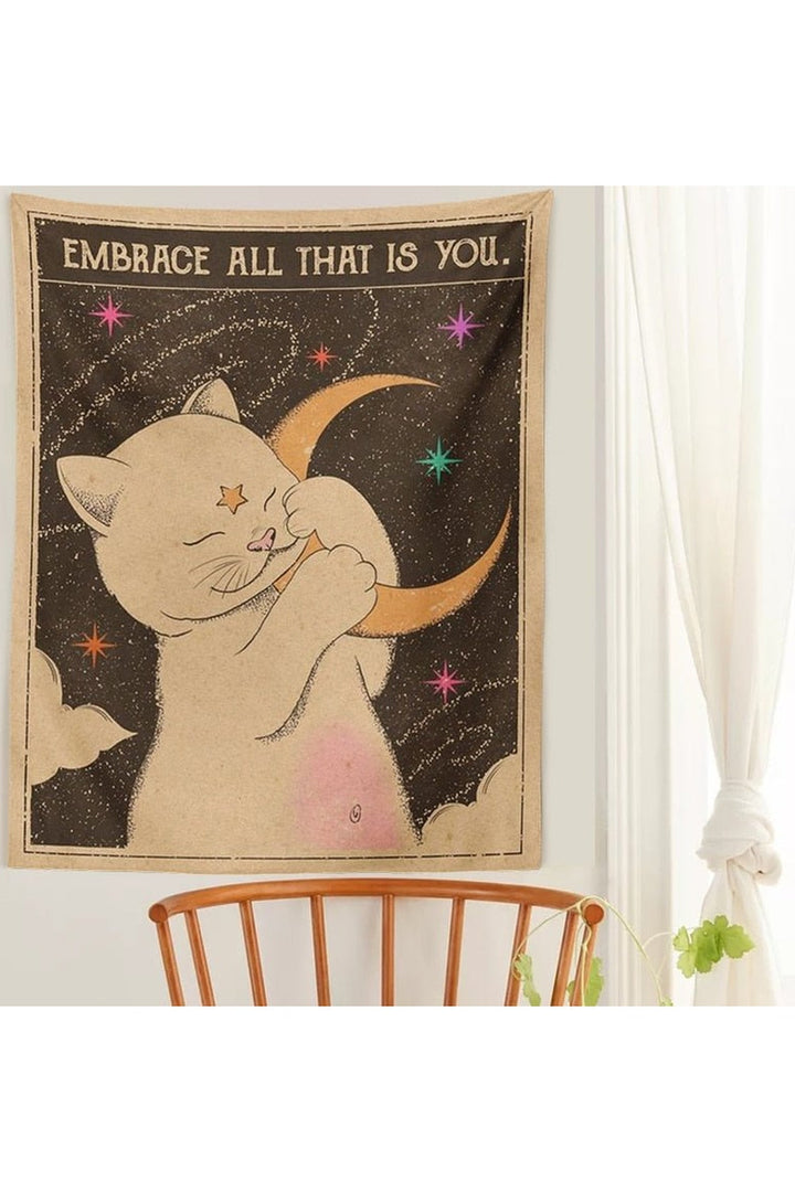 Lisslune | & Cat themes wall tapestry
