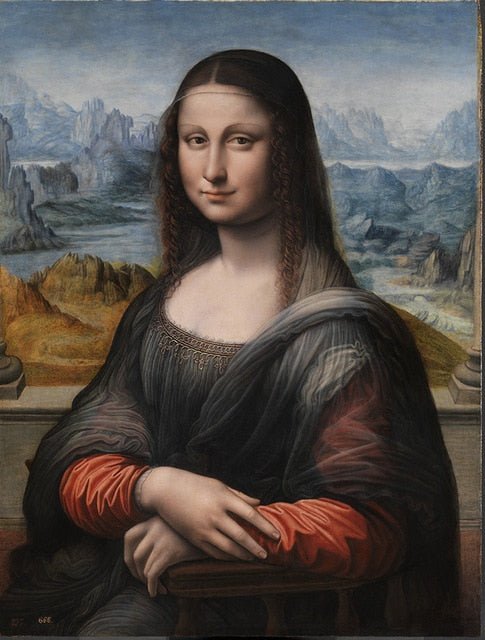 Lisslune | Aesthetic Funny Mona Lisa Canvas Poster