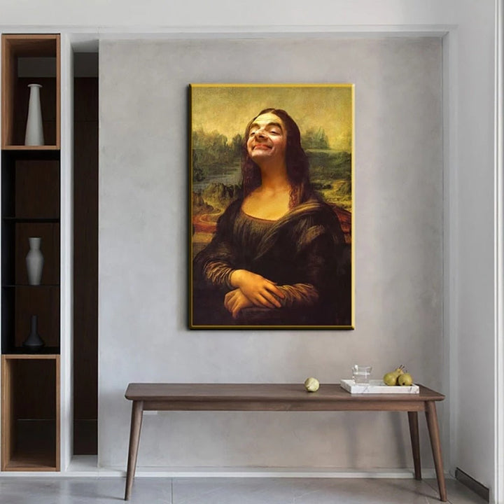 Lisslune | Aesthetic Funny Mona Lisa Canvas Poster