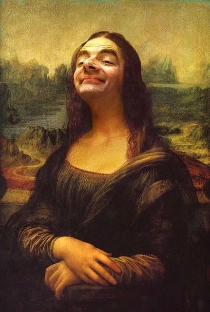 Lisslune | Aesthetic Funny Mona Lisa Canvas Poster