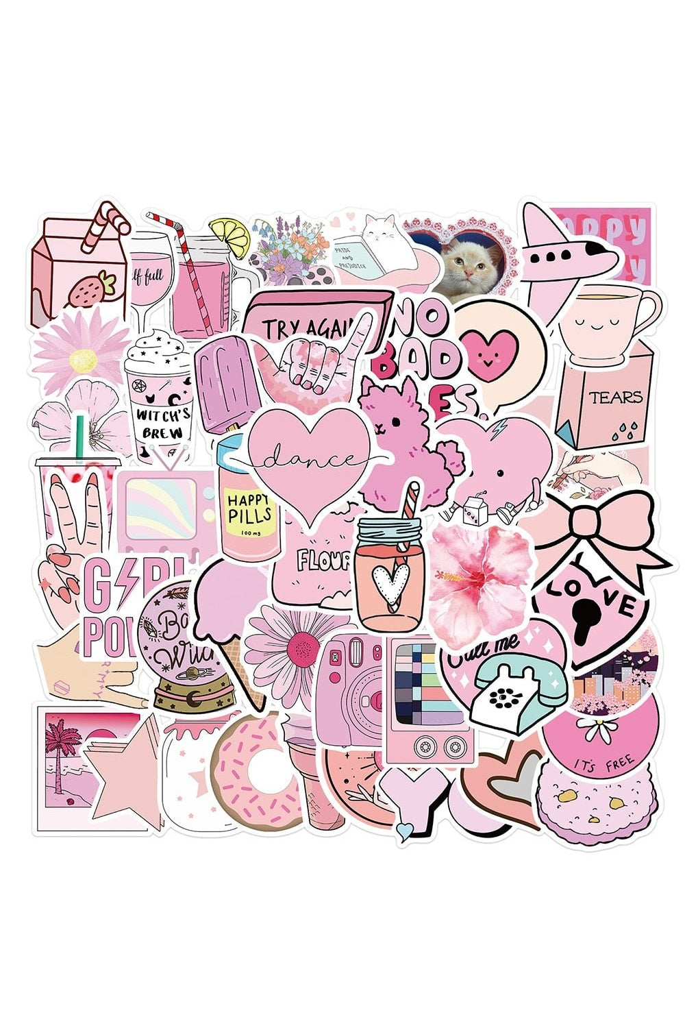Lisslune | pink humor stickers