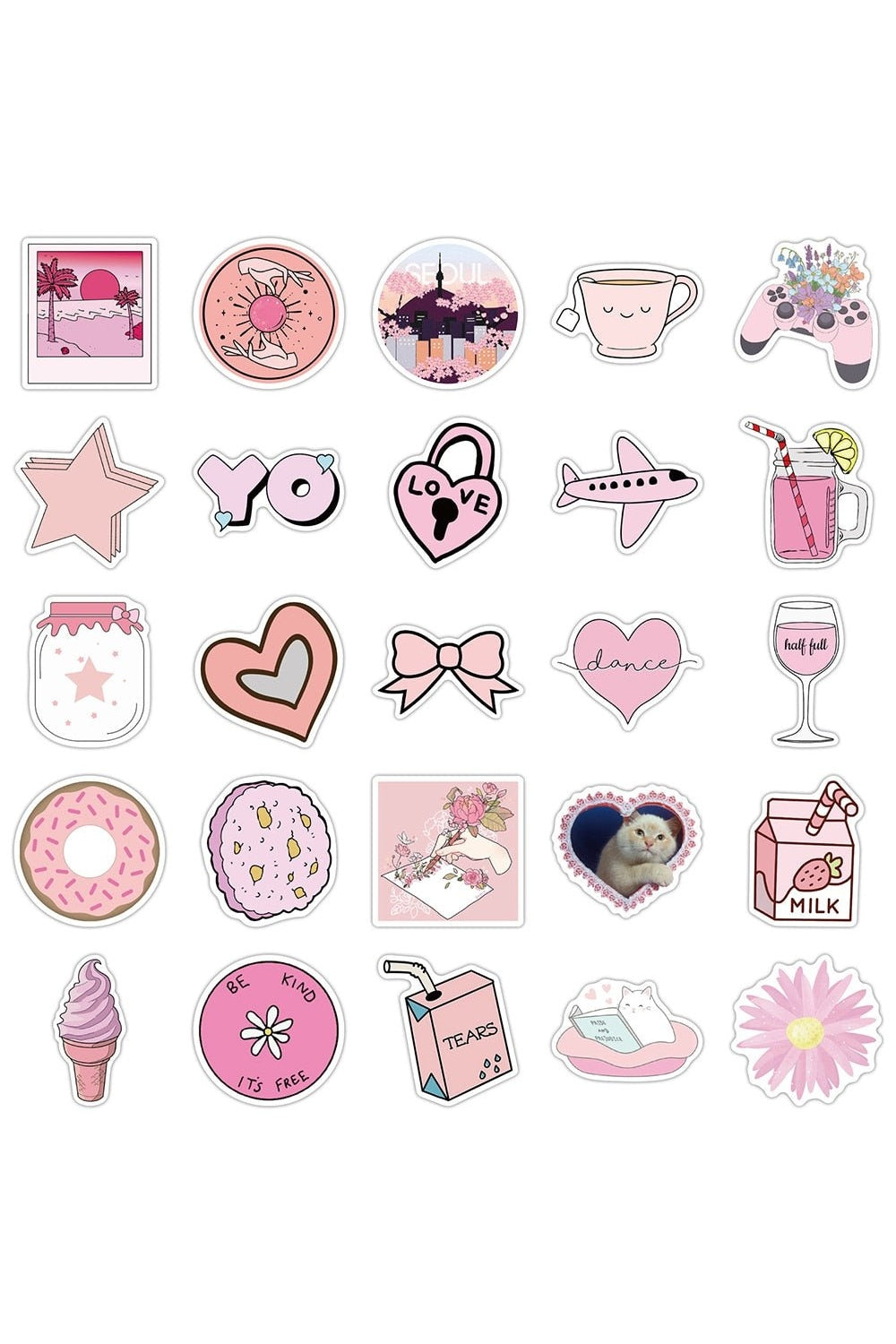Lisslune | pink humor stickers