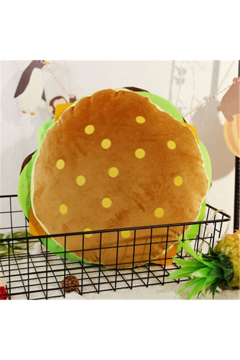 Lisslune | Hamburger-shaped pillow