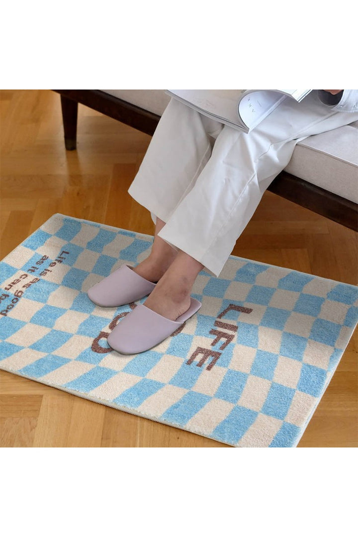 Lisslune | Life Is Good Plaid Rug