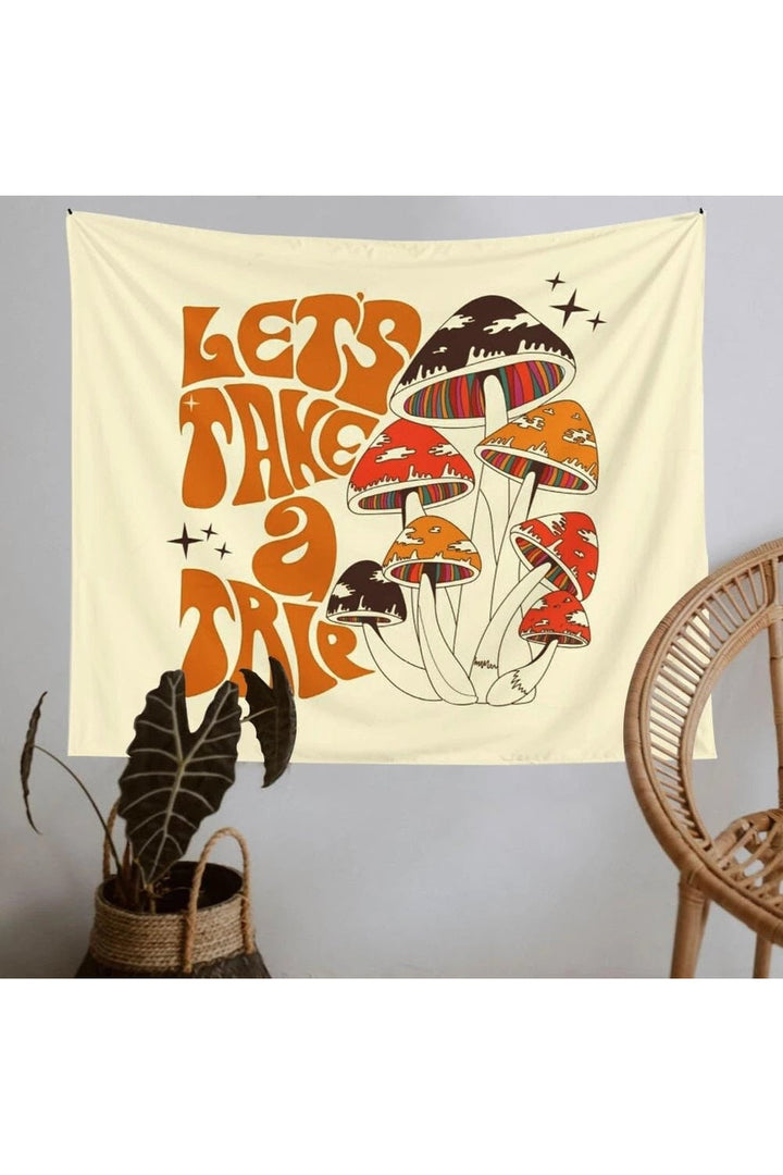 Lisslune | Mushroom Wall Tapestry