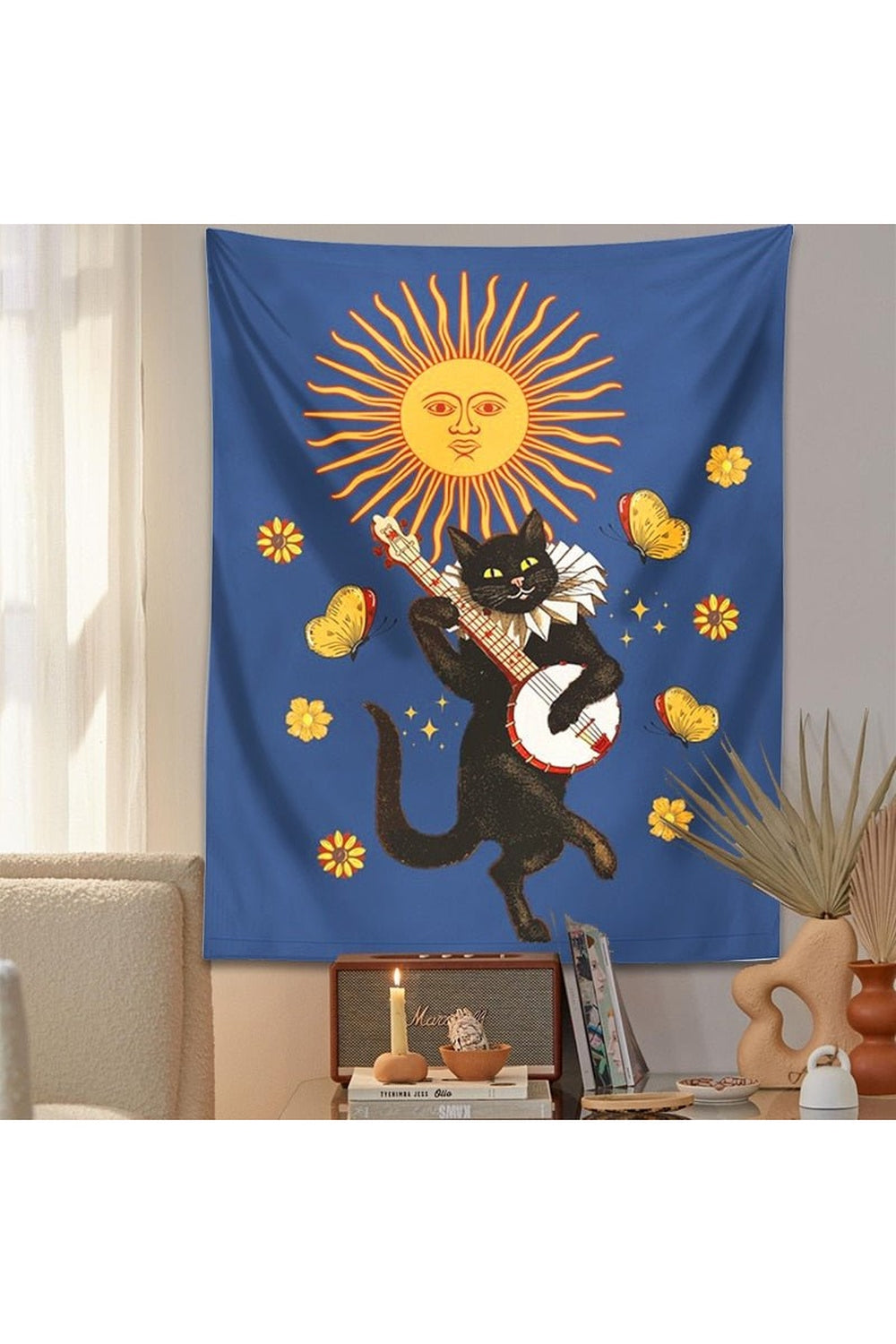 Lisslune | Cat Playful Tapestry