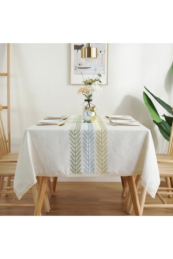 Lisslune | Gray Elegant Tablecloth