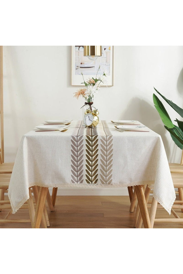 Lisslune | Gray Elegant Tablecloth