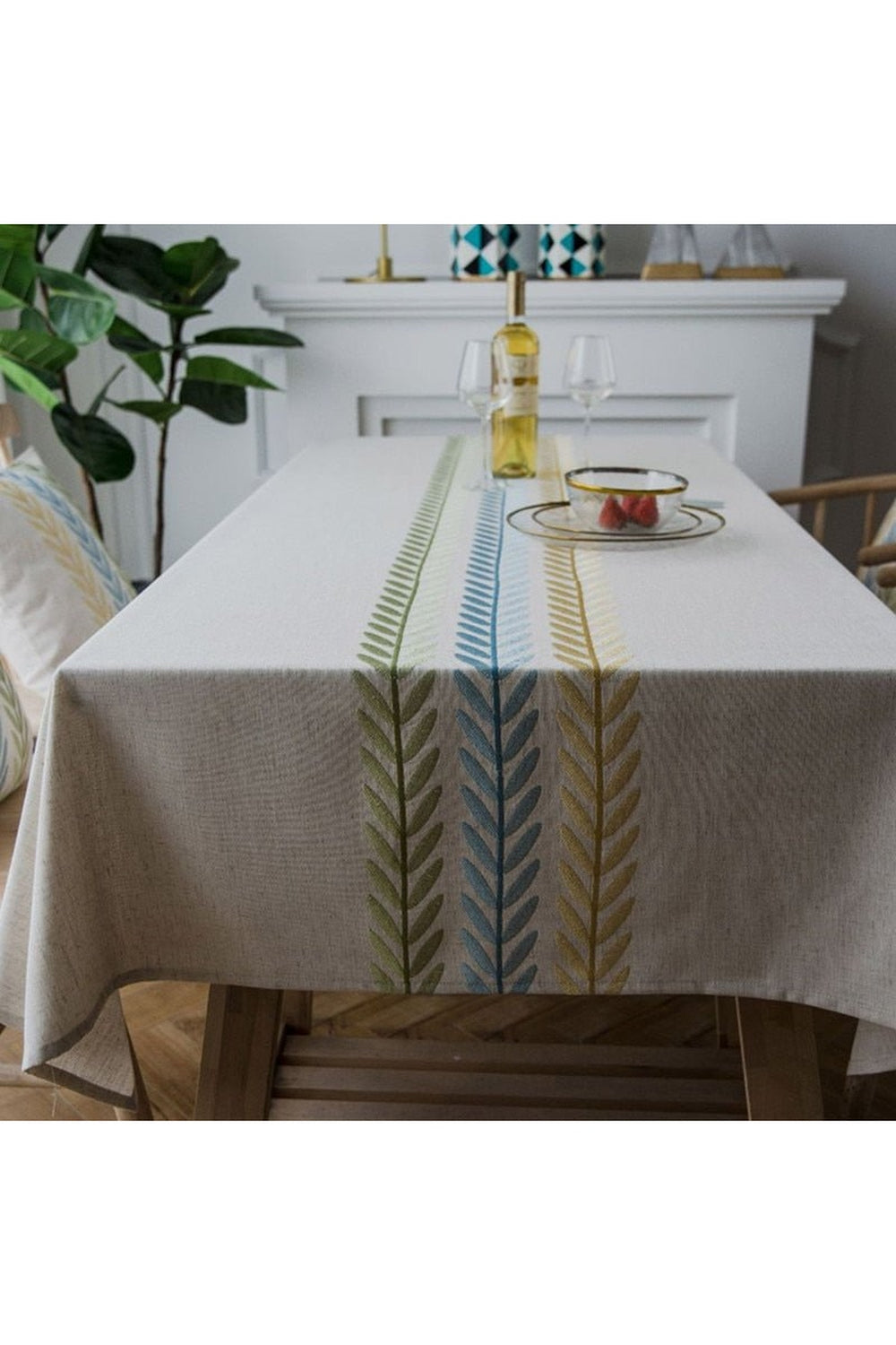 Lisslune | Gray Elegant Tablecloth