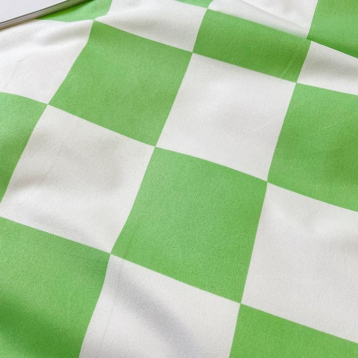 Lisslune | Checked Bedding Set