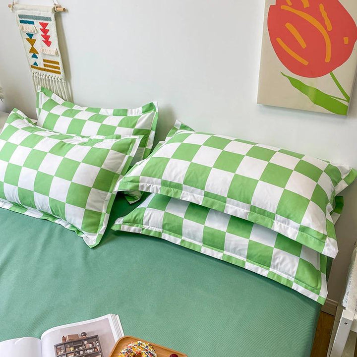 Lisslune | Checked Bedding Set