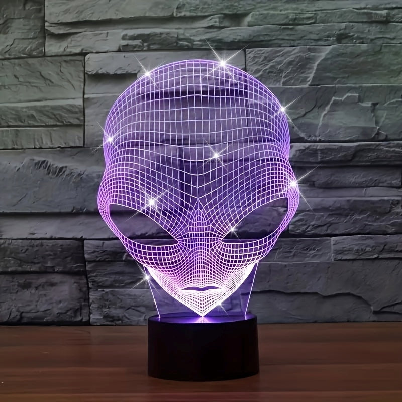 Lisslune | AstroLight – 3D-alien lamp with LED color lighting and touch control