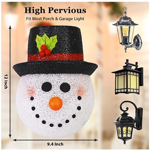 Lisslune | Snowman Porch Light Covers
