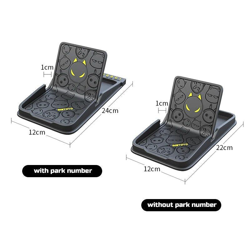 Lisslune | Universal 3-in-1 dashboard silicone phone holder with anti-slip GPS mat