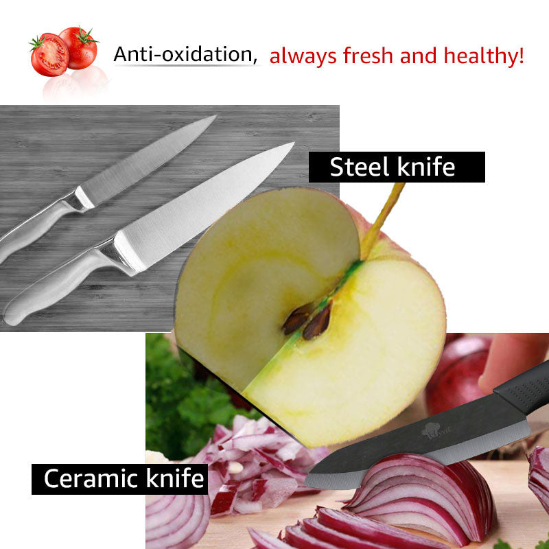 Lisslune | Ceramic Kitchen Chef Mastery Knife Set