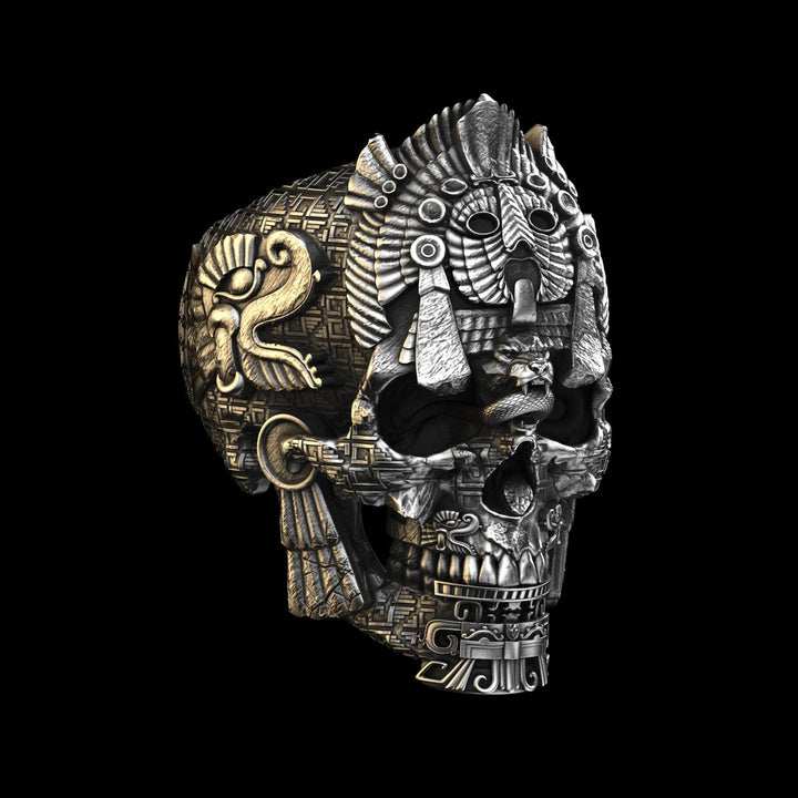 Lisslune | Sterling Silver Black Skull Ring