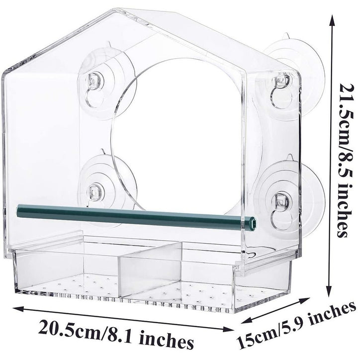 Lisslune | Bird feeder in the window for outdoor use