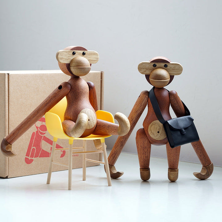 Lisslune | Cheeky Monkey Solid Wood Ornament