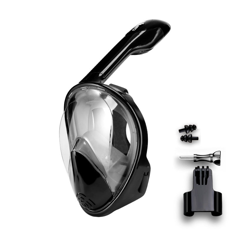 Lisslune | Full Face Anti-Fog Snorkel Mask with Camera Mount and Wide View