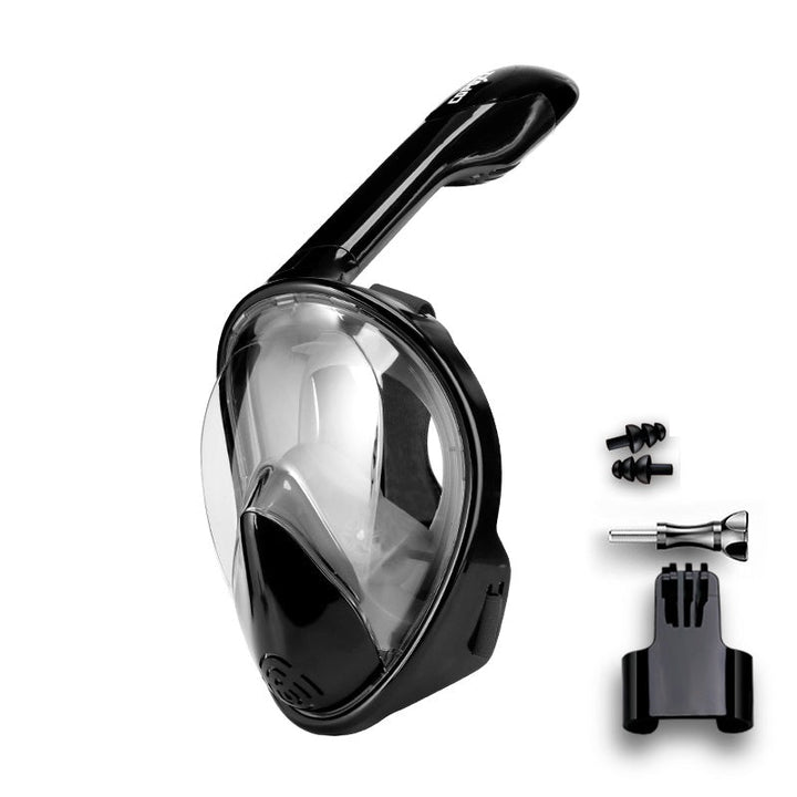 Lisslune | Full Face Anti-Fog Snorkel Mask with Camera Mount and Wide View