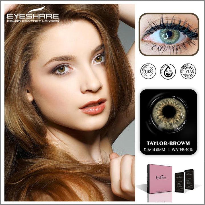 Lisslune Taylor Brown 14.0 mm 1 Pair | 1 Year