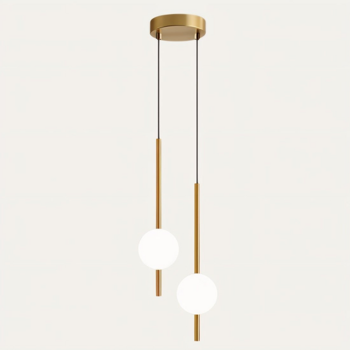 Lisslune | LED Pendant Light Fixture - Modern Design with Adjustable Height - Ideal for Kitchen Island & Dining Room Lighting