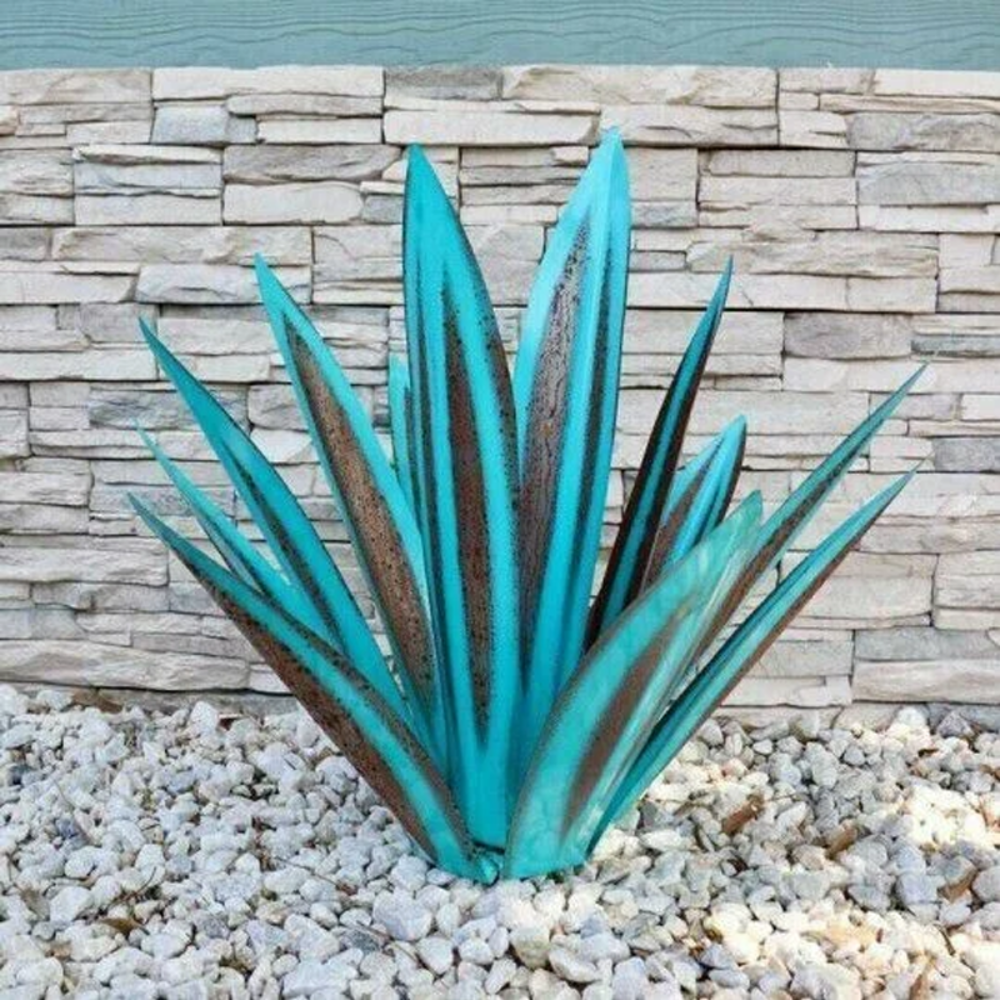 Lisslune | Handmade Agave Decorative Plant, Natural Polystone Design