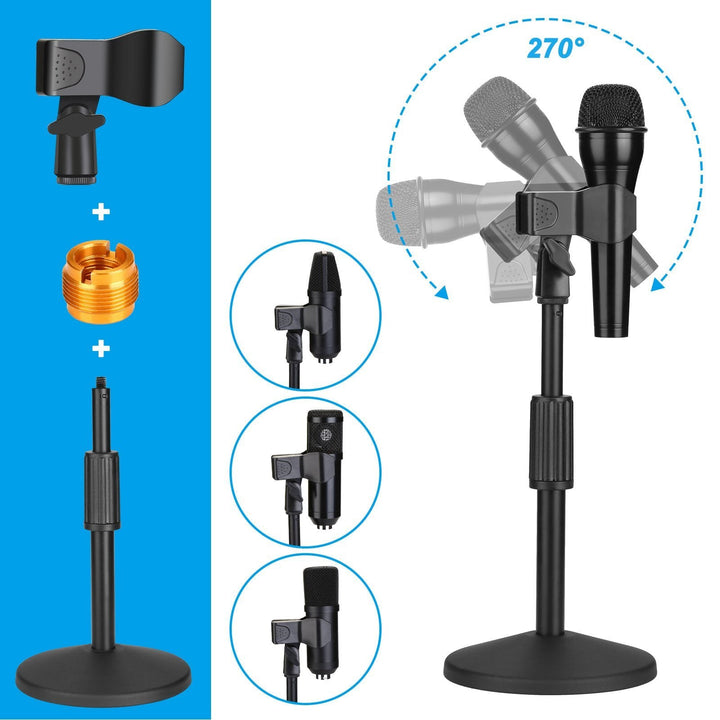 Skorter | AGPtEK Desk Microphone Stand with Microphone