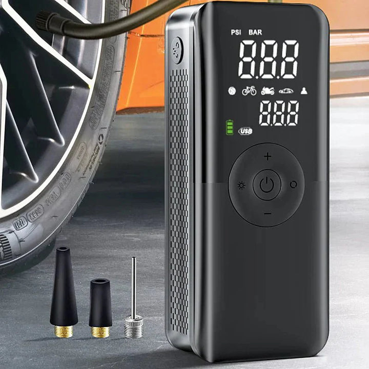 Lisslune | AirGo Max – Portable Tire Inflator with Digital Display & 150 PSI Power