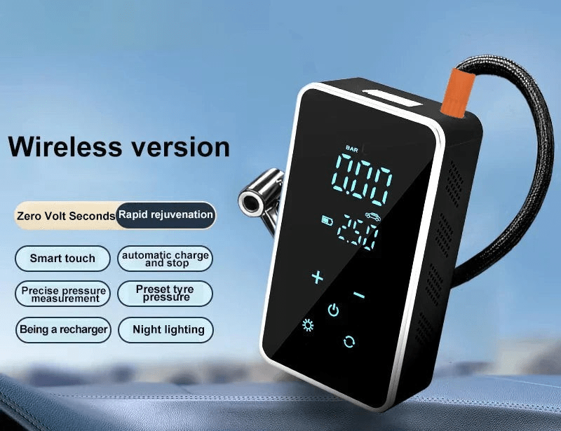Lisslune | AirMax Touch – Portable electric air pump with touchscreen & 150 PSI