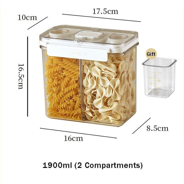 Lisslune | Adjustable transparent food container with airtight closure