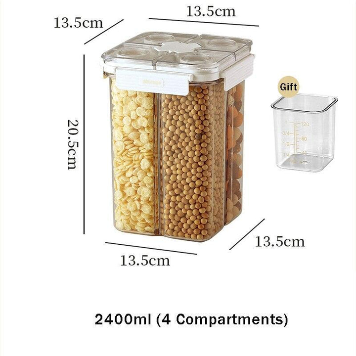Lisslune | Adjustable transparent food container with airtight closure