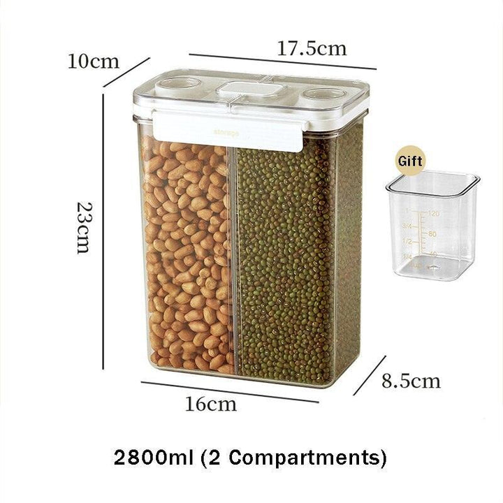 Lisslune | Adjustable transparent food container with airtight closure