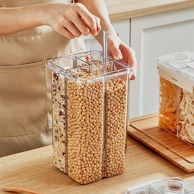 Lisslune | Adjustable transparent food container with airtight closure