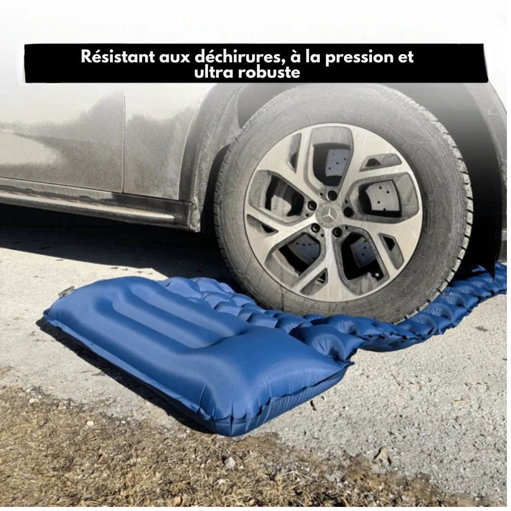 Lisslune | AirTrek Mat – Inflatable Camping Mattress with Foot Pump & Built-In Pillow