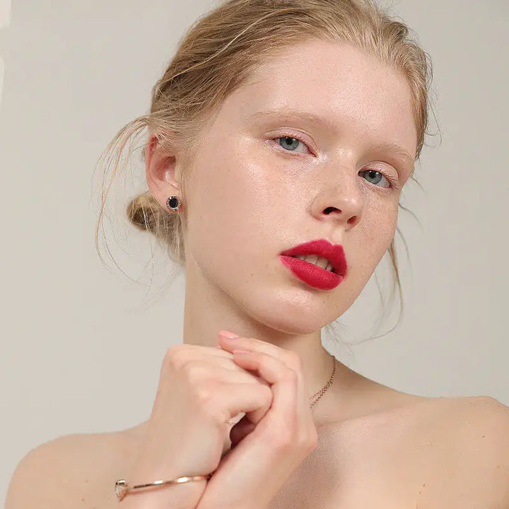 Skorter | Midnight Black Stud Earrings